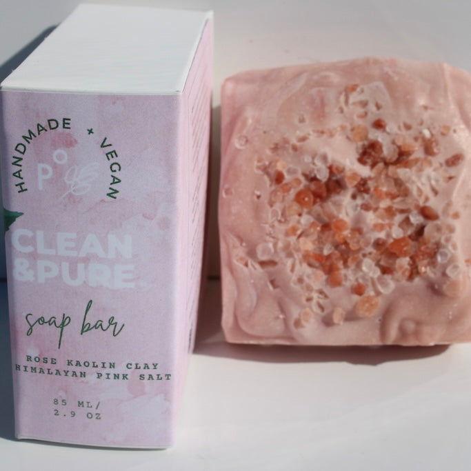 Organic Fragrance-Free Vegan Rose Kaolin Clay Soap